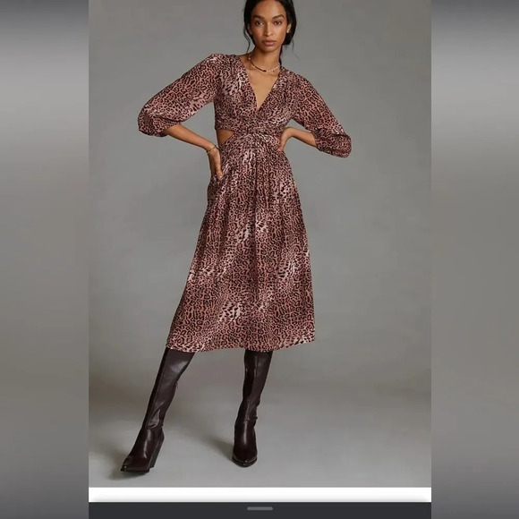 Anthropologie Dresses & Skirts - Anthropologie Ranna Gill leopard dress